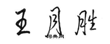 駱恆光王月勝行書個性簽名怎么寫