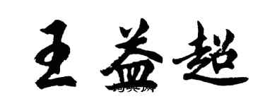 胡問遂王益超行書個性簽名怎么寫