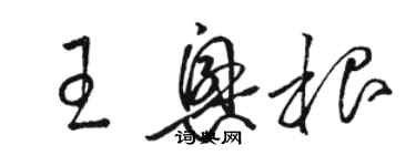 駱恆光王興根草書個性簽名怎么寫