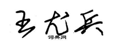 朱錫榮王尤兵草書個性簽名怎么寫
