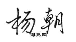 駱恆光楊朝行書個性簽名怎么寫