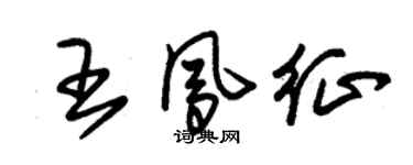 朱錫榮王鳳征草書個性簽名怎么寫