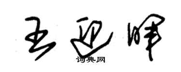 朱錫榮王迎暉草書個性簽名怎么寫