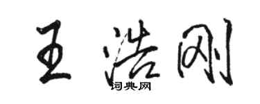 駱恆光王浩剛行書個性簽名怎么寫