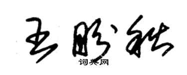 朱錫榮王盼秋草書個性簽名怎么寫