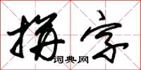 朱錫榮拼字草書怎么寫