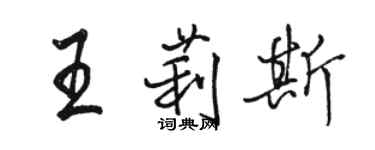 駱恆光王莉斯行書個性簽名怎么寫
