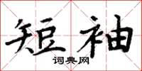 周炳元短袖楷書怎么寫