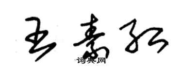 朱錫榮王素紅草書個性簽名怎么寫