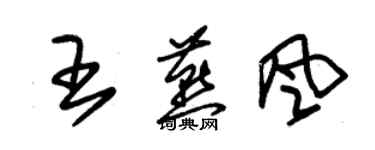 朱錫榮王燕風草書個性簽名怎么寫