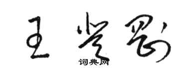 駱恆光王登剛草書個性簽名怎么寫