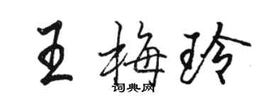 駱恆光王梅玲行書個性簽名怎么寫