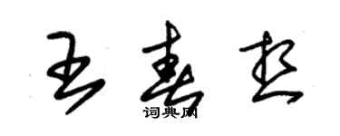 朱錫榮王春想草書個性簽名怎么寫