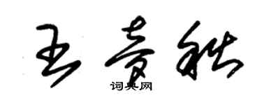 朱錫榮王夢秋草書個性簽名怎么寫