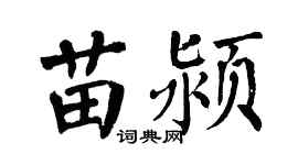 翁闓運苗潁楷書個性簽名怎么寫