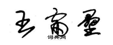 朱錫榮王雷壘草書個性簽名怎么寫