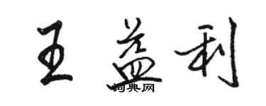 駱恆光王益利行書個性簽名怎么寫