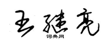 朱錫榮王繼亮草書個性簽名怎么寫