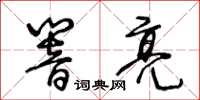 王冬齡響亮草書怎么寫