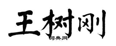 翁闓運王樹剛楷書個性簽名怎么寫