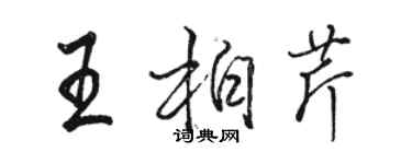 駱恆光王柏芹行書個性簽名怎么寫