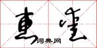 王冬齡惠愛草書怎么寫