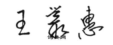 駱恆光王叢惠草書個性簽名怎么寫