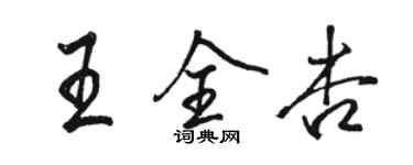 駱恆光王全杏行書個性簽名怎么寫