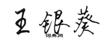 駱恆光王銀葵行書個性簽名怎么寫