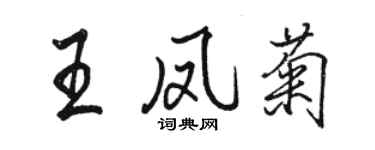 駱恆光王鳳菊行書個性簽名怎么寫