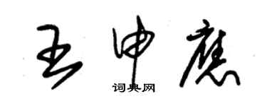 朱錫榮王申應草書個性簽名怎么寫