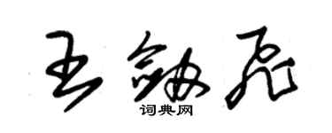 朱錫榮王劍飛草書個性簽名怎么寫