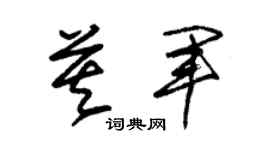 朱錫榮莫軍草書個性簽名怎么寫