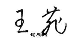 駱恆光王菲草書個性簽名怎么寫