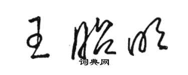 駱恆光王昭明草書個性簽名怎么寫