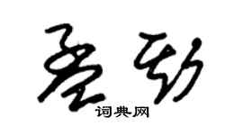 朱錫榮孟斯草書個性簽名怎么寫