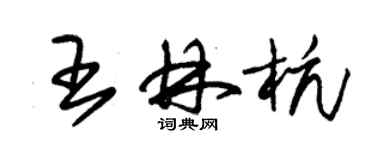 朱錫榮王林杭草書個性簽名怎么寫