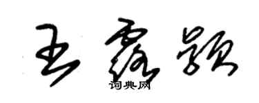 朱錫榮王露穎草書個性簽名怎么寫