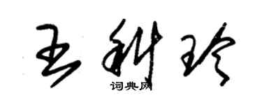 朱錫榮王科玲草書個性簽名怎么寫