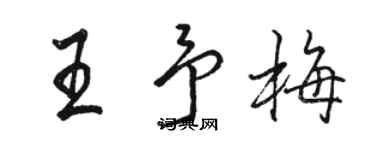駱恆光王予梅行書個性簽名怎么寫