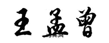 胡問遂王孟曾行書個性簽名怎么寫