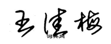 朱錫榮王佳梅草書個性簽名怎么寫