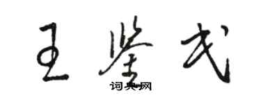 駱恆光王鑑民草書個性簽名怎么寫