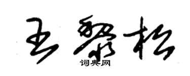 朱錫榮王黎松草書個性簽名怎么寫