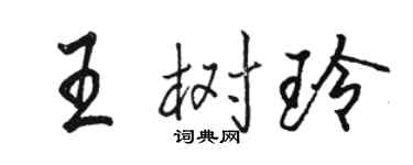駱恆光王樹玲行書個性簽名怎么寫