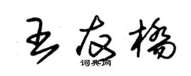 朱錫榮王友橋草書個性簽名怎么寫