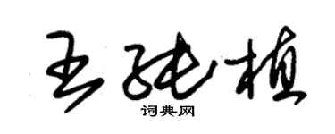 朱錫榮王純植草書個性簽名怎么寫