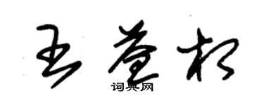 朱錫榮王益相草書個性簽名怎么寫