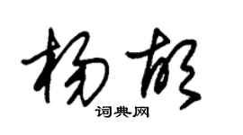 朱錫榮楊胡草書個性簽名怎么寫