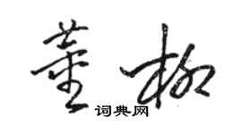 駱恆光董柳草書個性簽名怎么寫